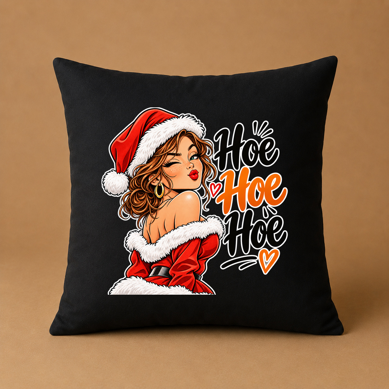 Kissenhülle „Hoe Hoe Hoe.“ Kissenhülle „Hoe Hoe Hoe.“