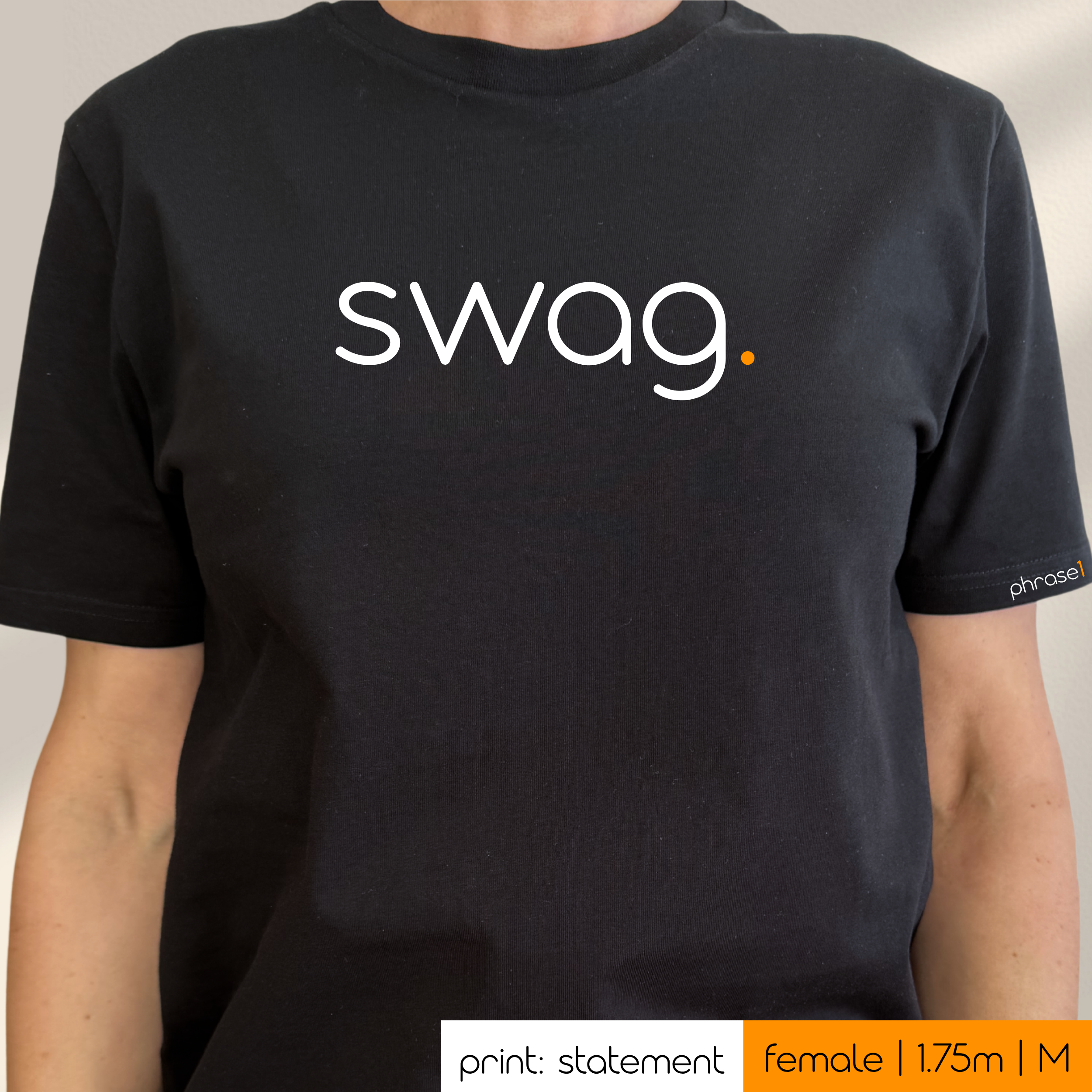 Premium T-Shirt mit Spruch "swag."
