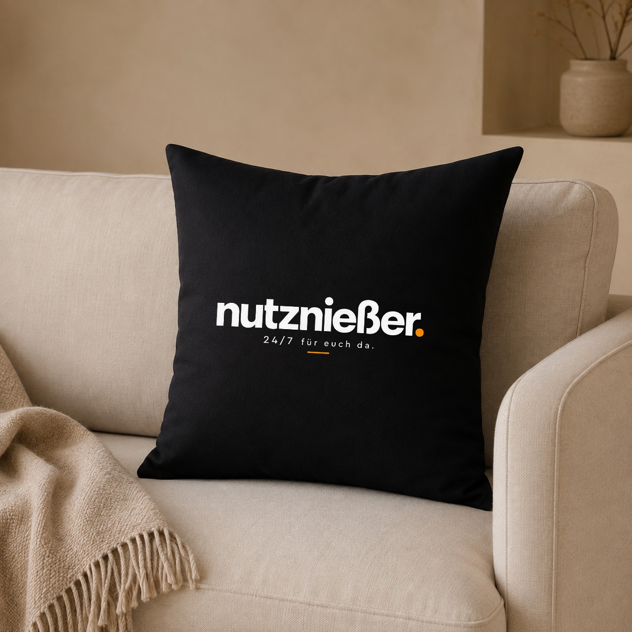 Kissenhülle "nutznießer."
