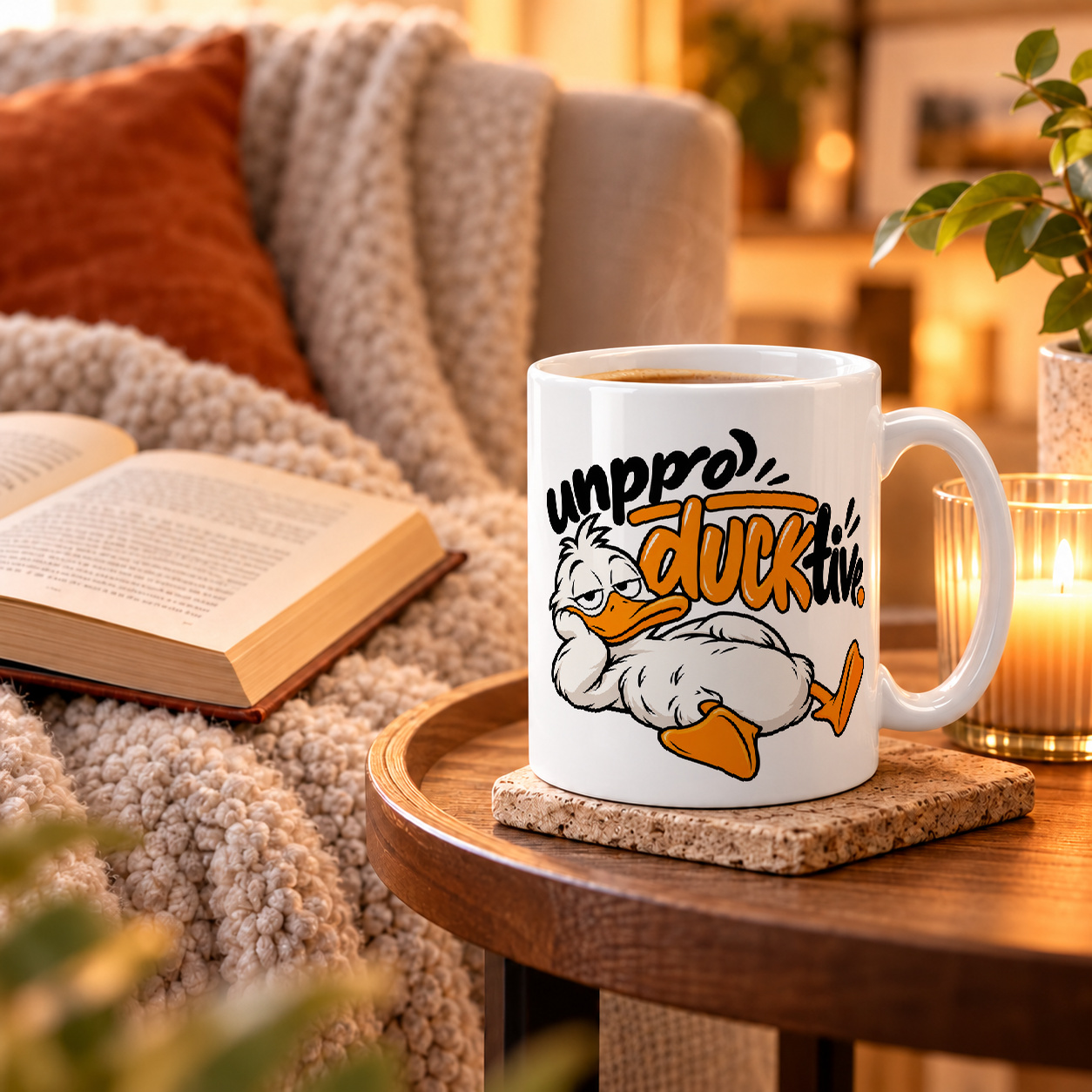 Tasse „unproDUCKtive.“ Tasse „unproDUCKtive.“