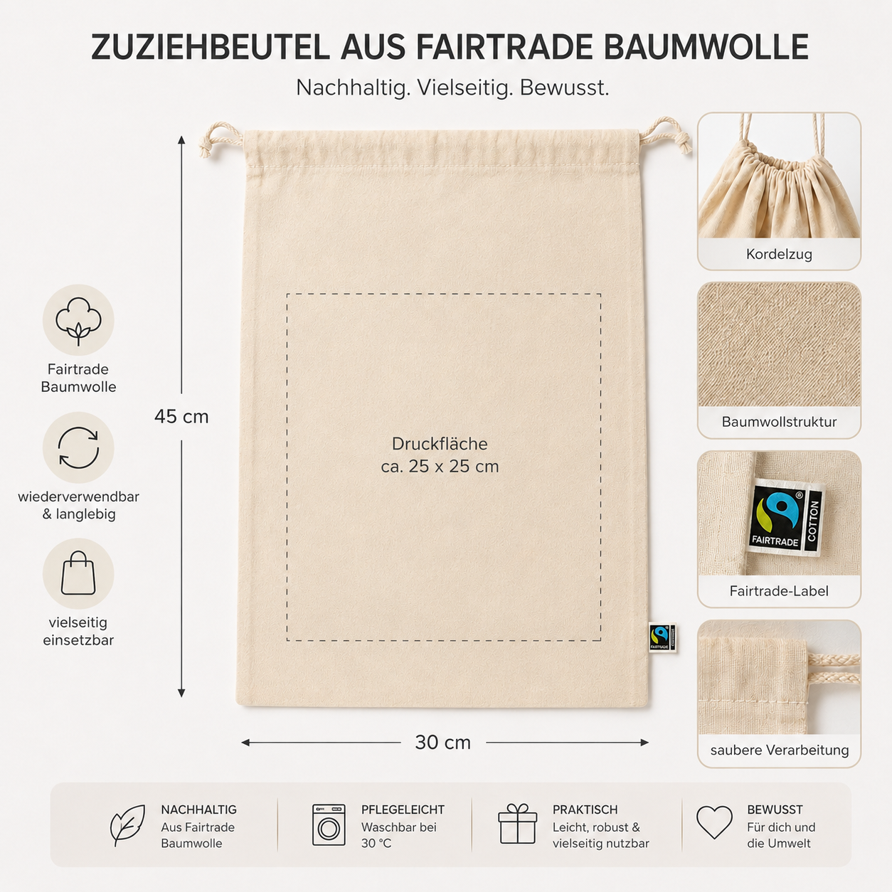 nutznießer. Stoffbeutel