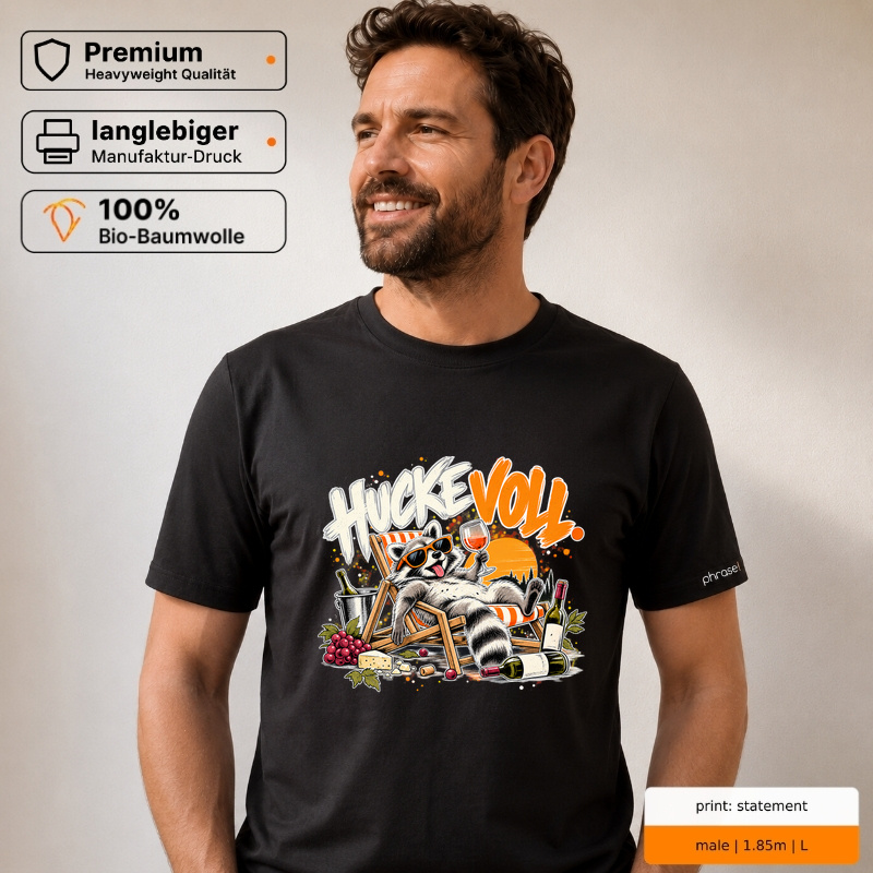 hucke voll. – Premium T-Shirt