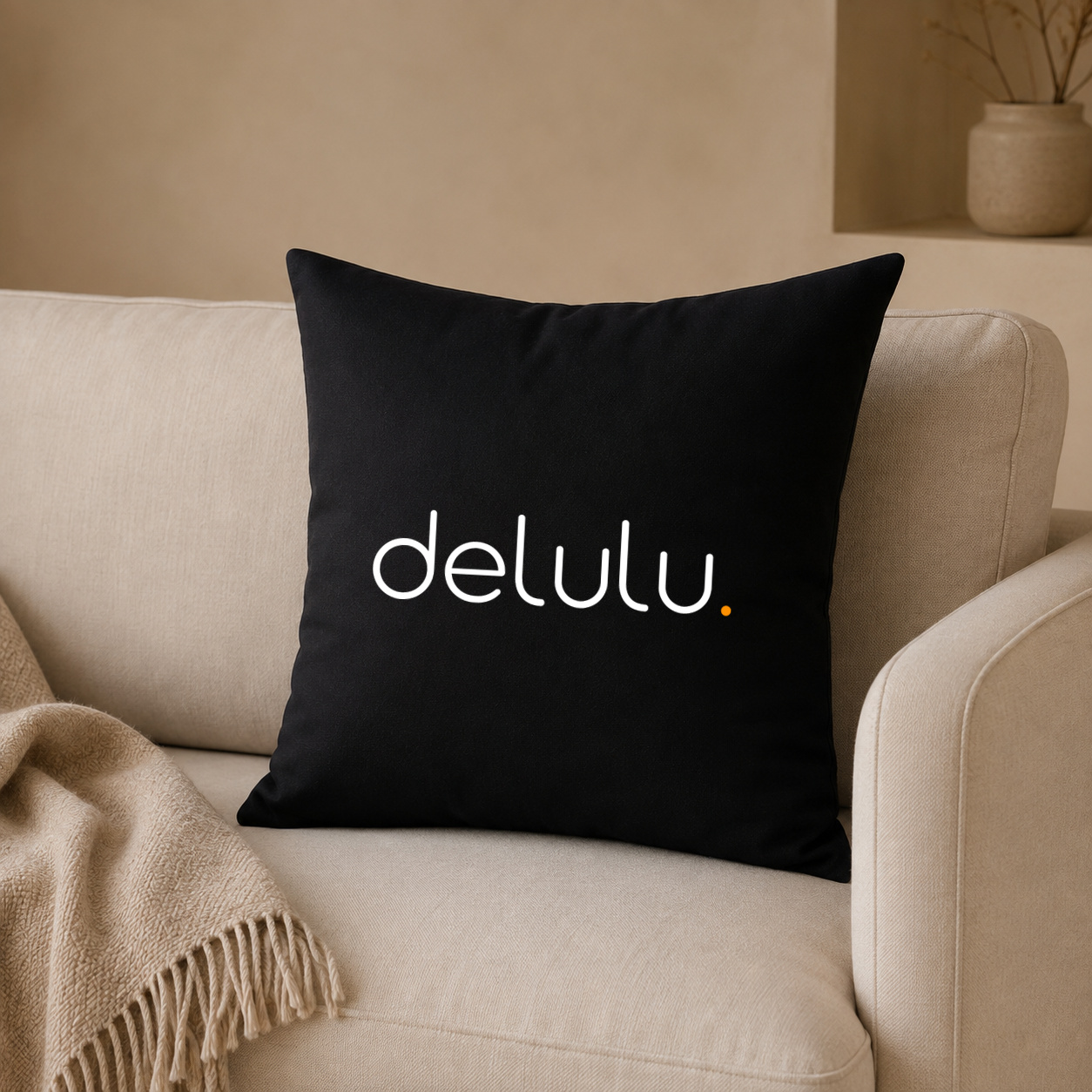 Kissenhülle "delulu." Kissenhülle "delulu."