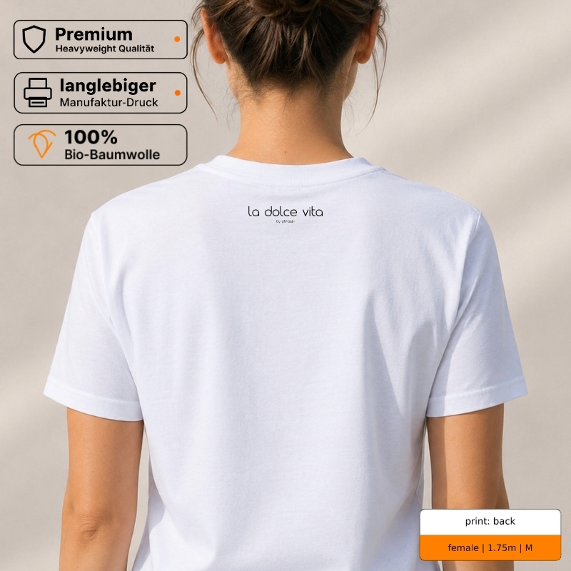 Premium T-Shirt mit „SOLE. SALE. SILENZIO“ Italo-Sommer-Motiv Premium T-Shirt mit „SOLE. SALE. SILENZIO“ Italo-Sommer-Motiv