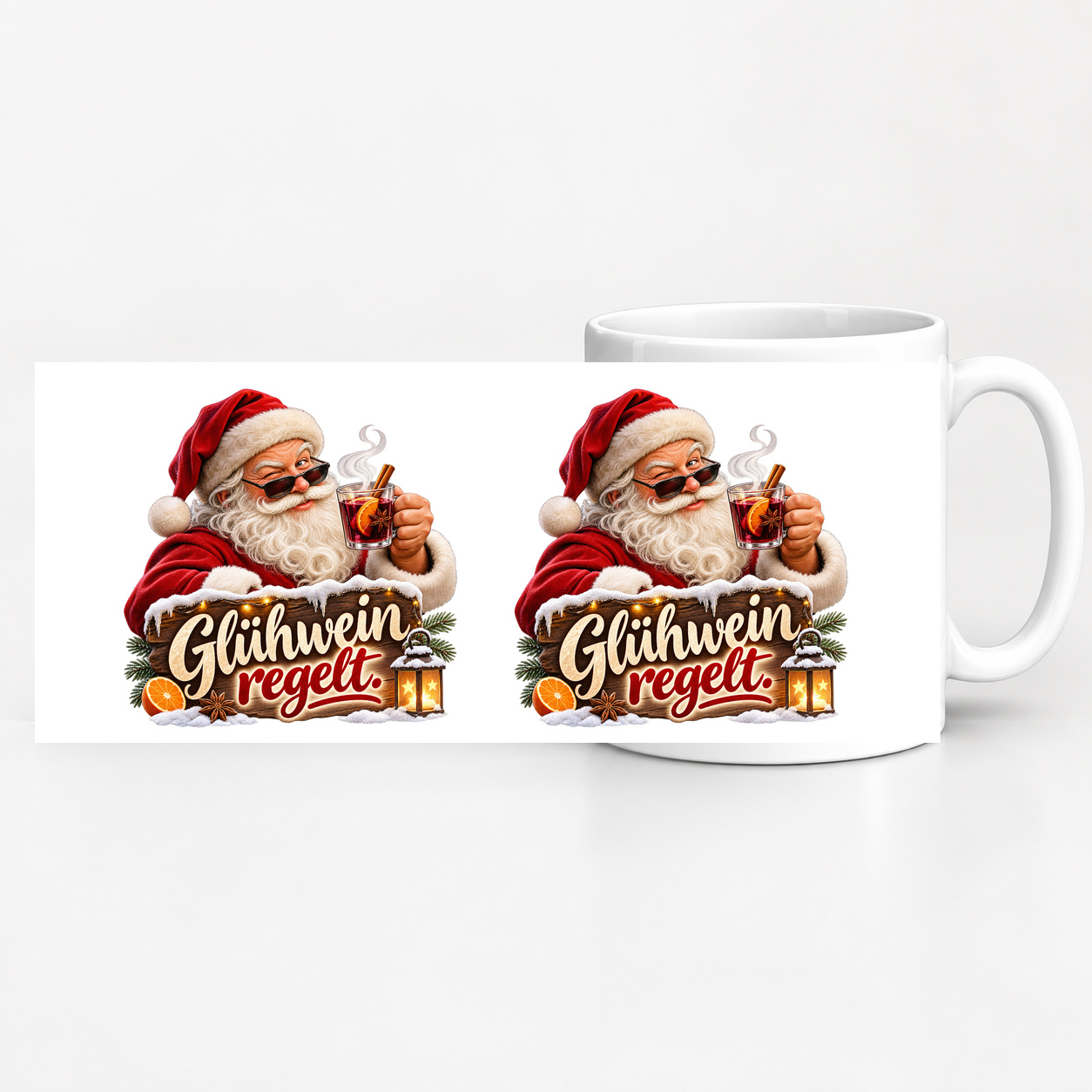 Tasse „Glühwein regelt.“