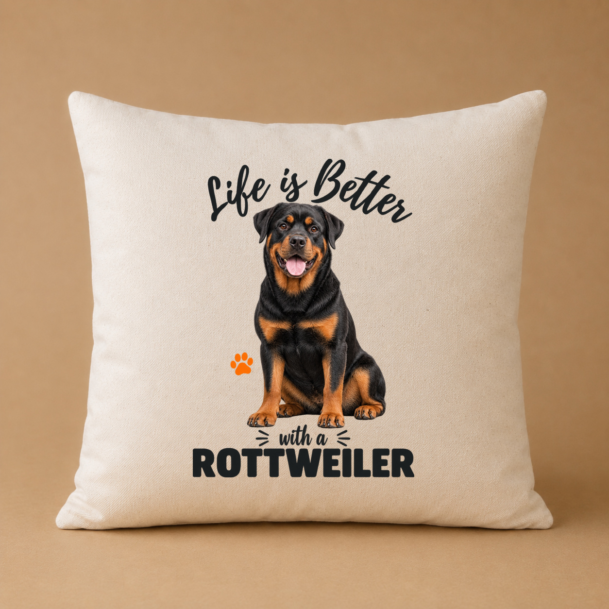 Life is Better with a Rottweiler – Kissenhülle Life is Better with a Rottweiler – Kissenhülle