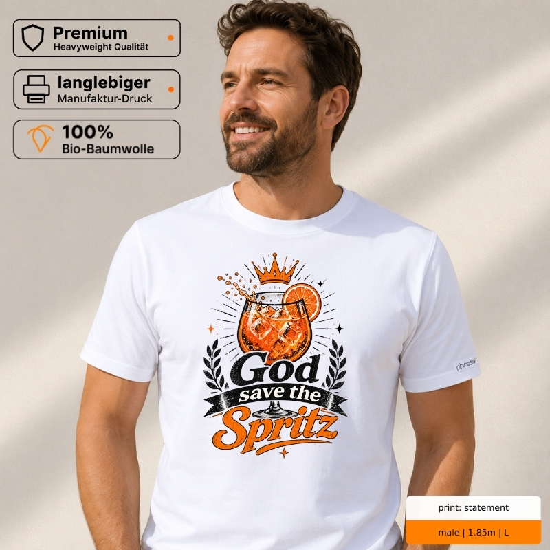 Premium T-Shirt „God save the Spritz.“