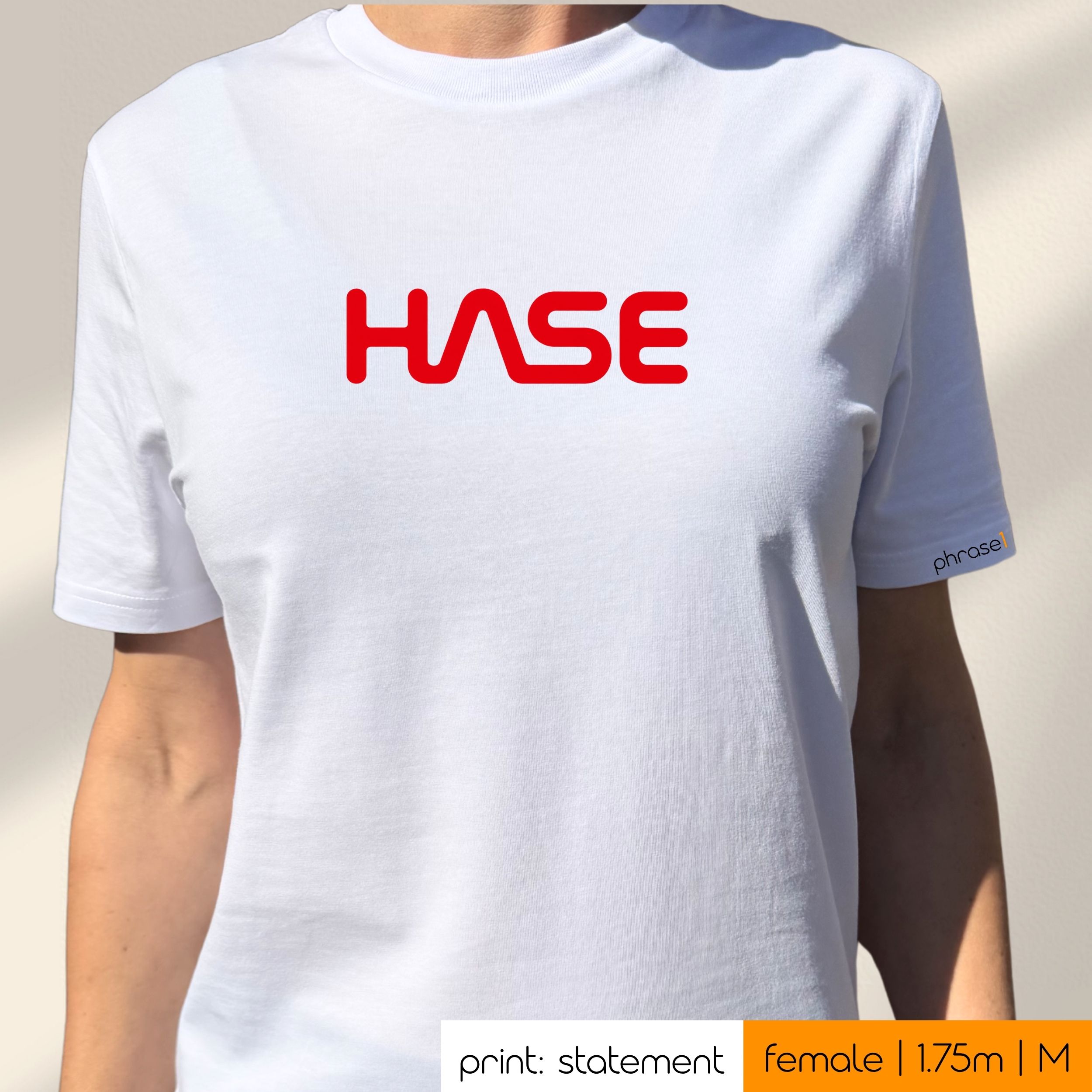 Premium T-Shirt mit Visual "HASE" Premium T-Shirt mit Visual "HASE"