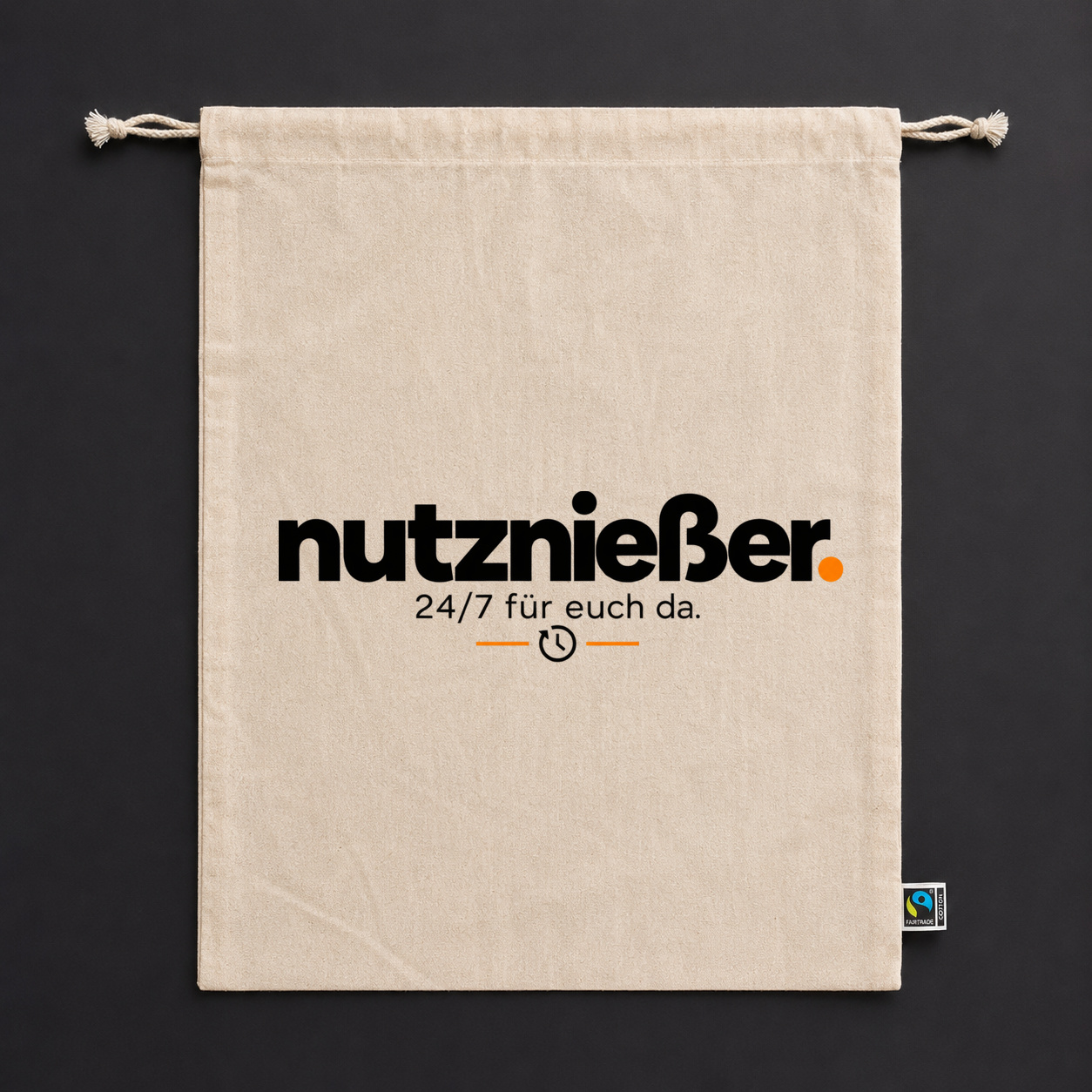 nutznießer. Stoffbeutel