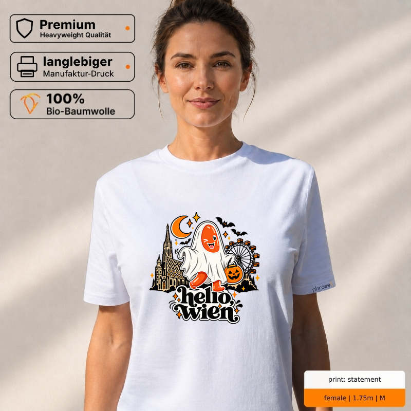 Premium T-Shirt „hello wien.“