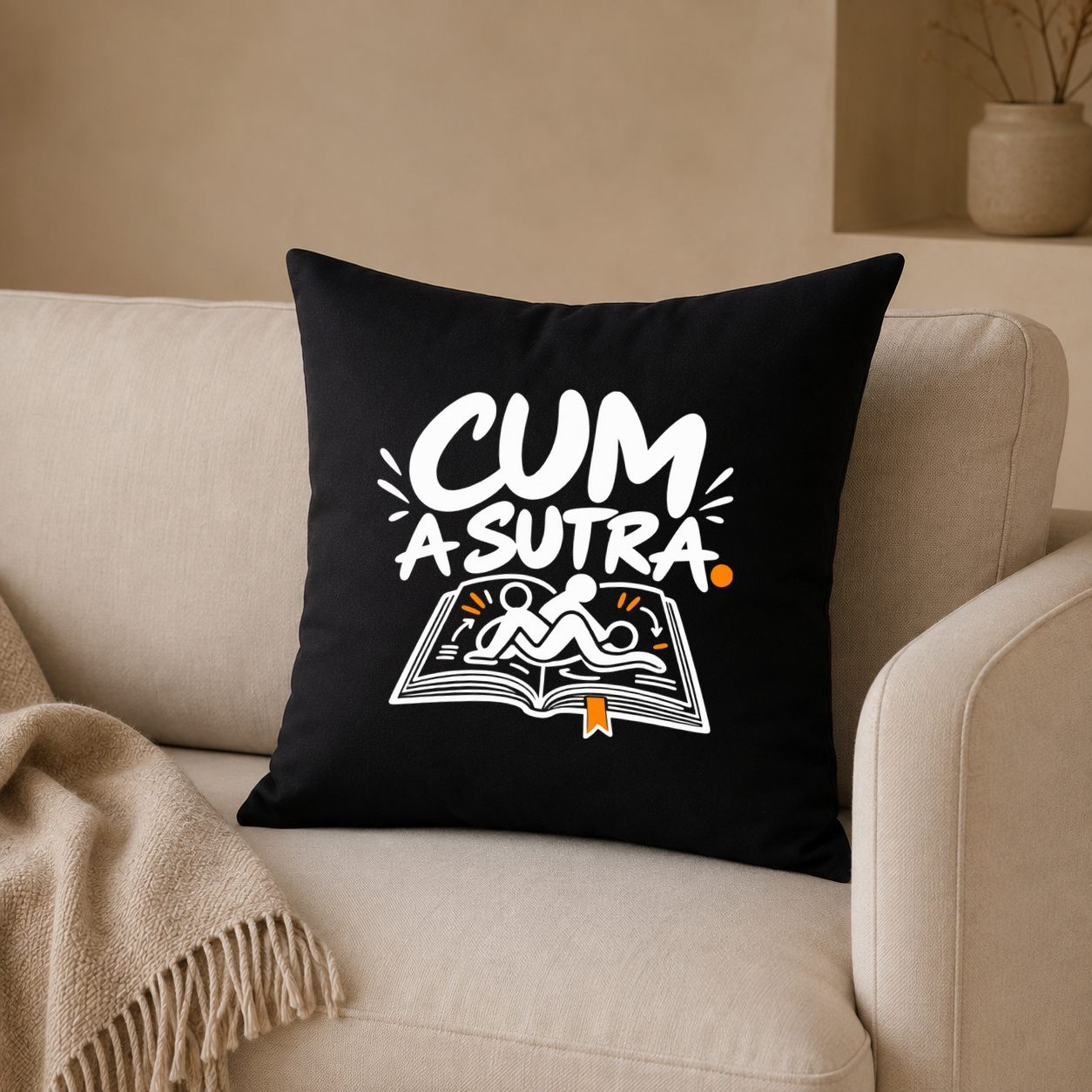 cum a sutra. – Kissenhülle