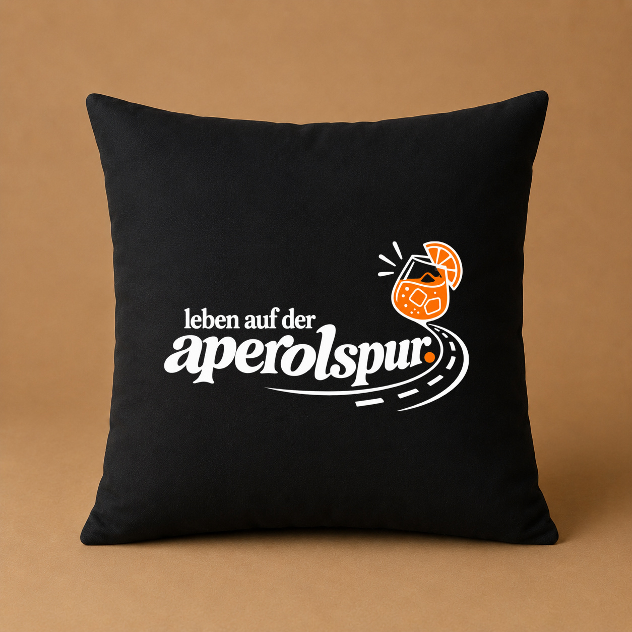 leben auf der aperolspur. – Kissenhülle
