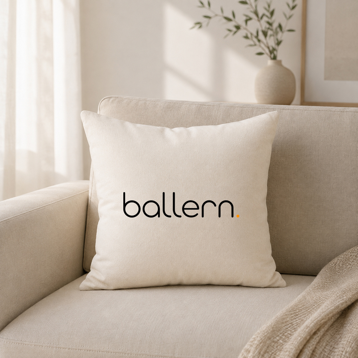 Kissenhülle "ballern."