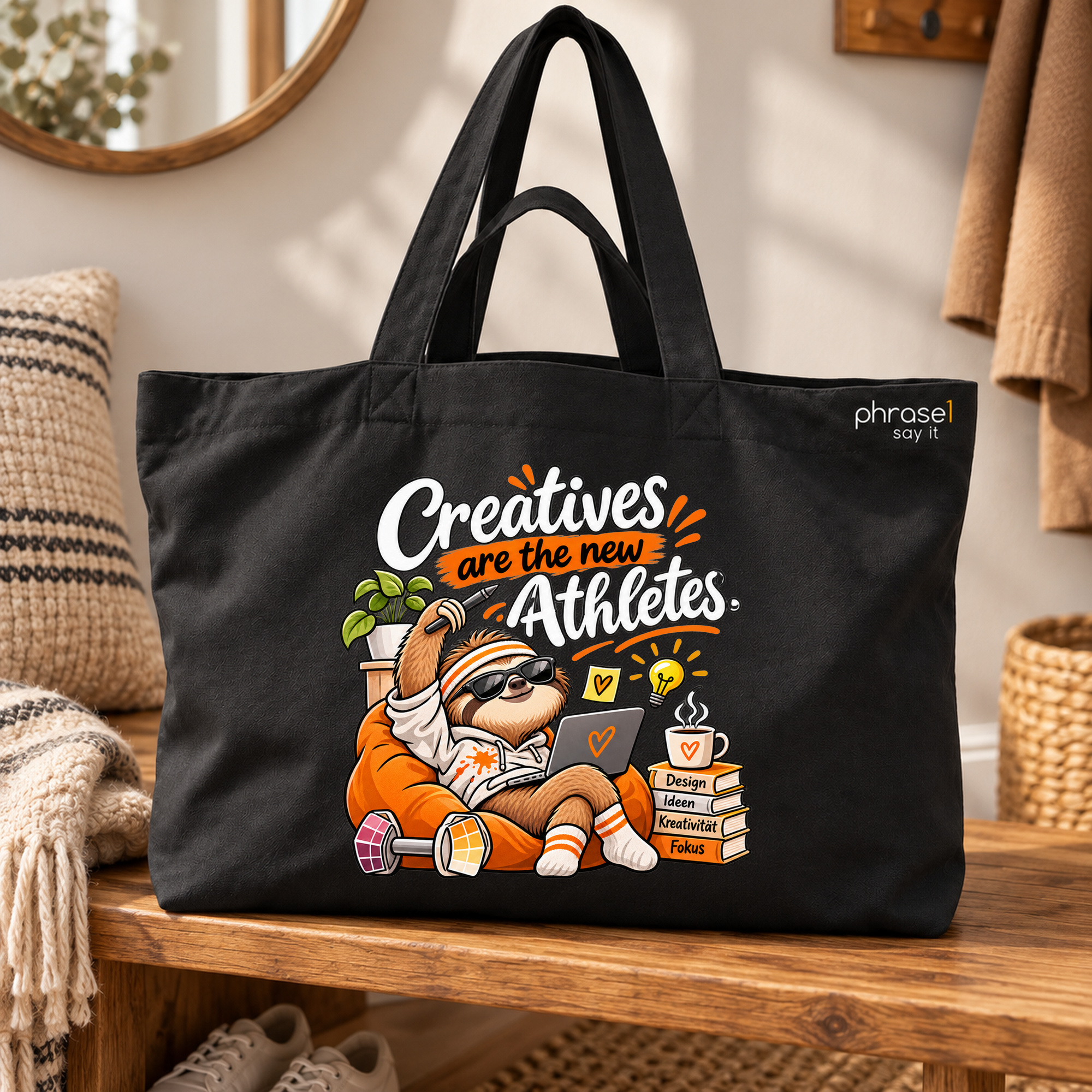 Big Shopper / Beach Bag mit aktuellem Statement