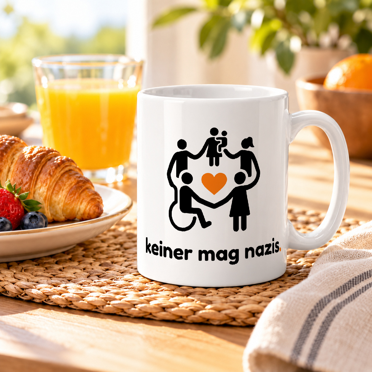 Tasse „keiner mag nazis.“ Tasse „keiner mag nazis.“
