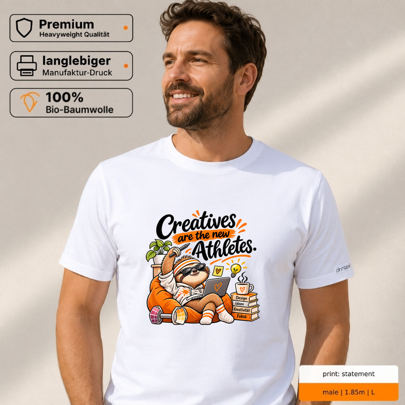 Premium T-Shirt „Creatives are the new Athletes.“ Premium T-Shirt „Creatives are the new Athletes.“