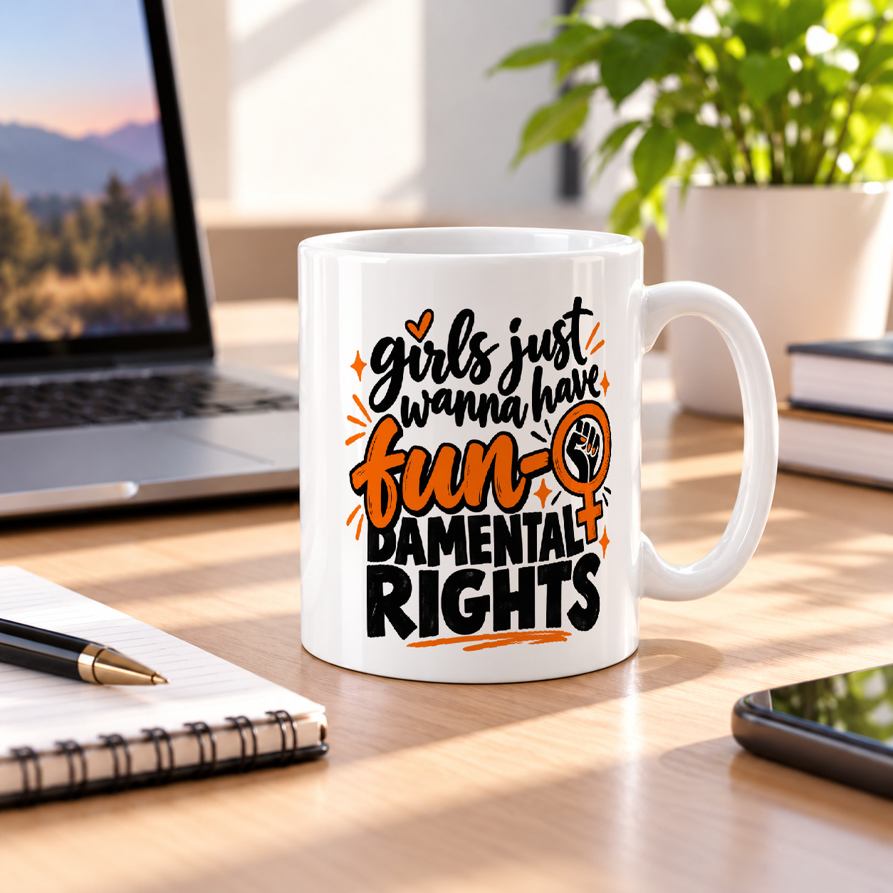 Tasse „girls just wanna have fundamental rights.“