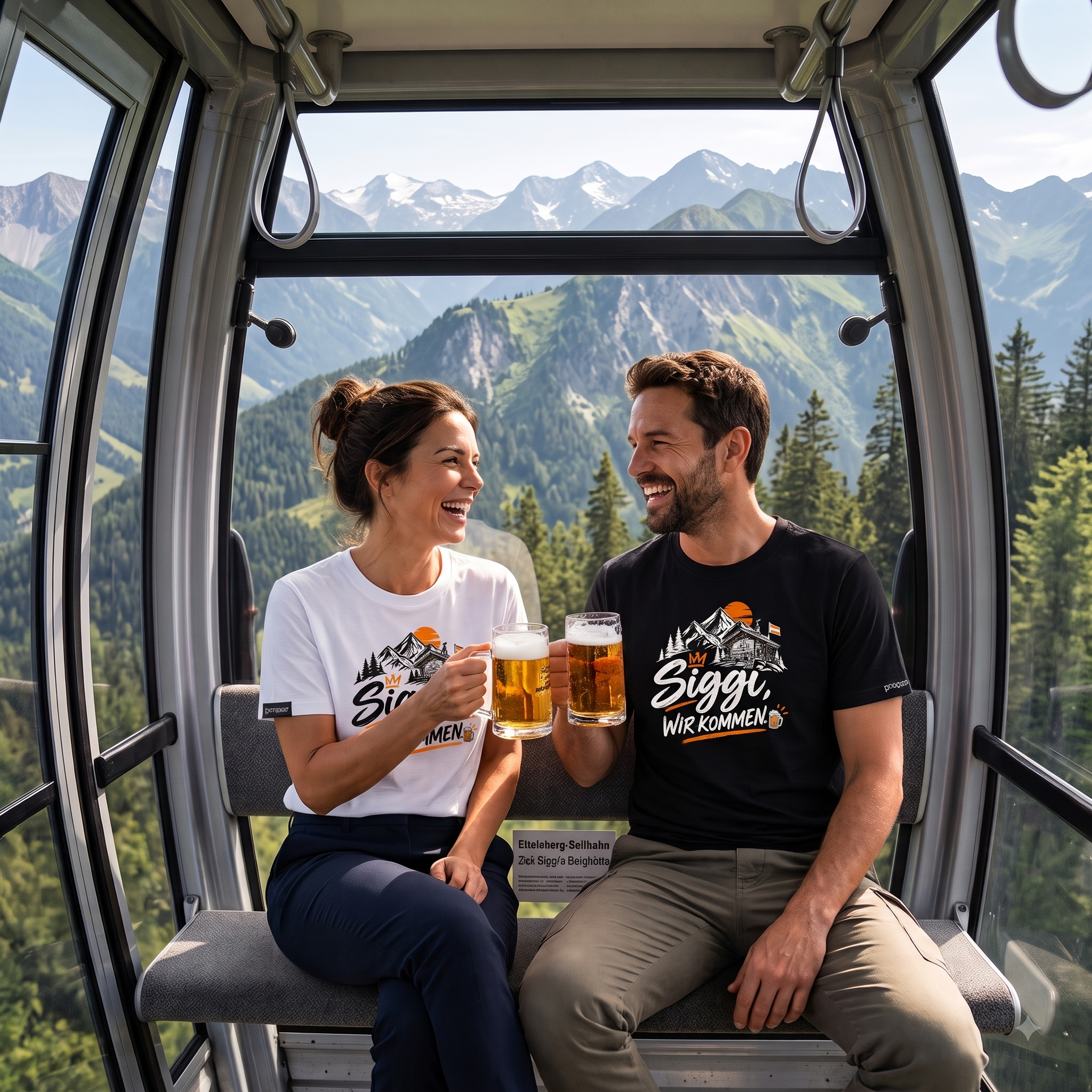 Premium T-Shirt mit „Siggi. WIR KOMMEN.“ Willingen-Motiv
