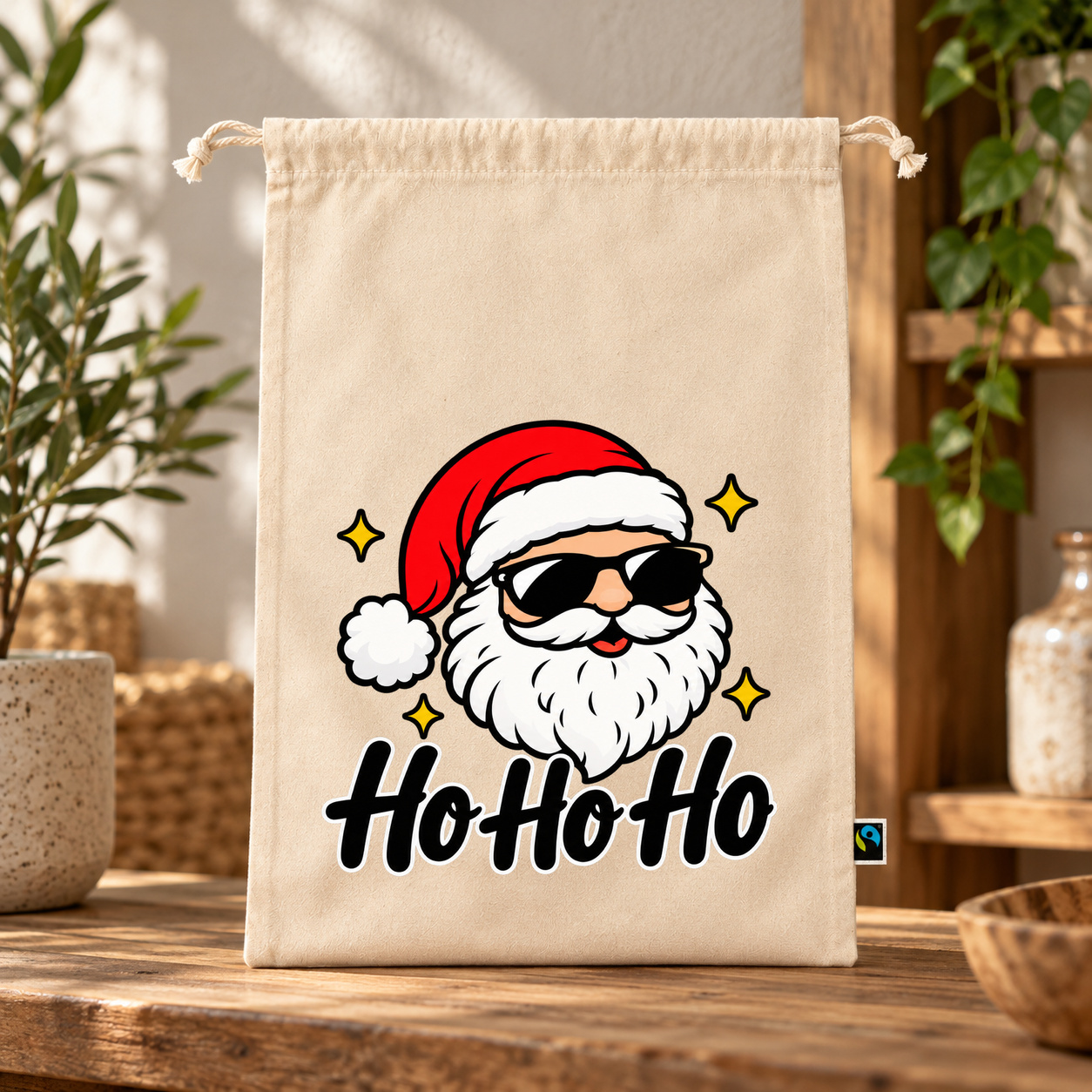 Zuziehbeutel „Ho Ho Ho.“