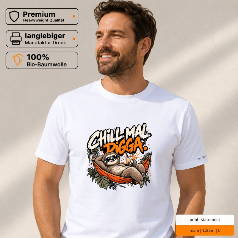 Premium T-Shirt "CHILL MAL DIGGA." Premium T-Shirt "CHILL MAL DIGGA."