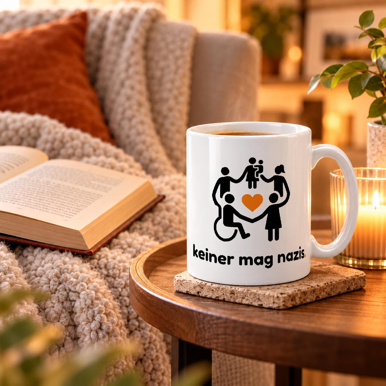 Tasse „keiner mag nazis.“ Tasse „keiner mag nazis.“