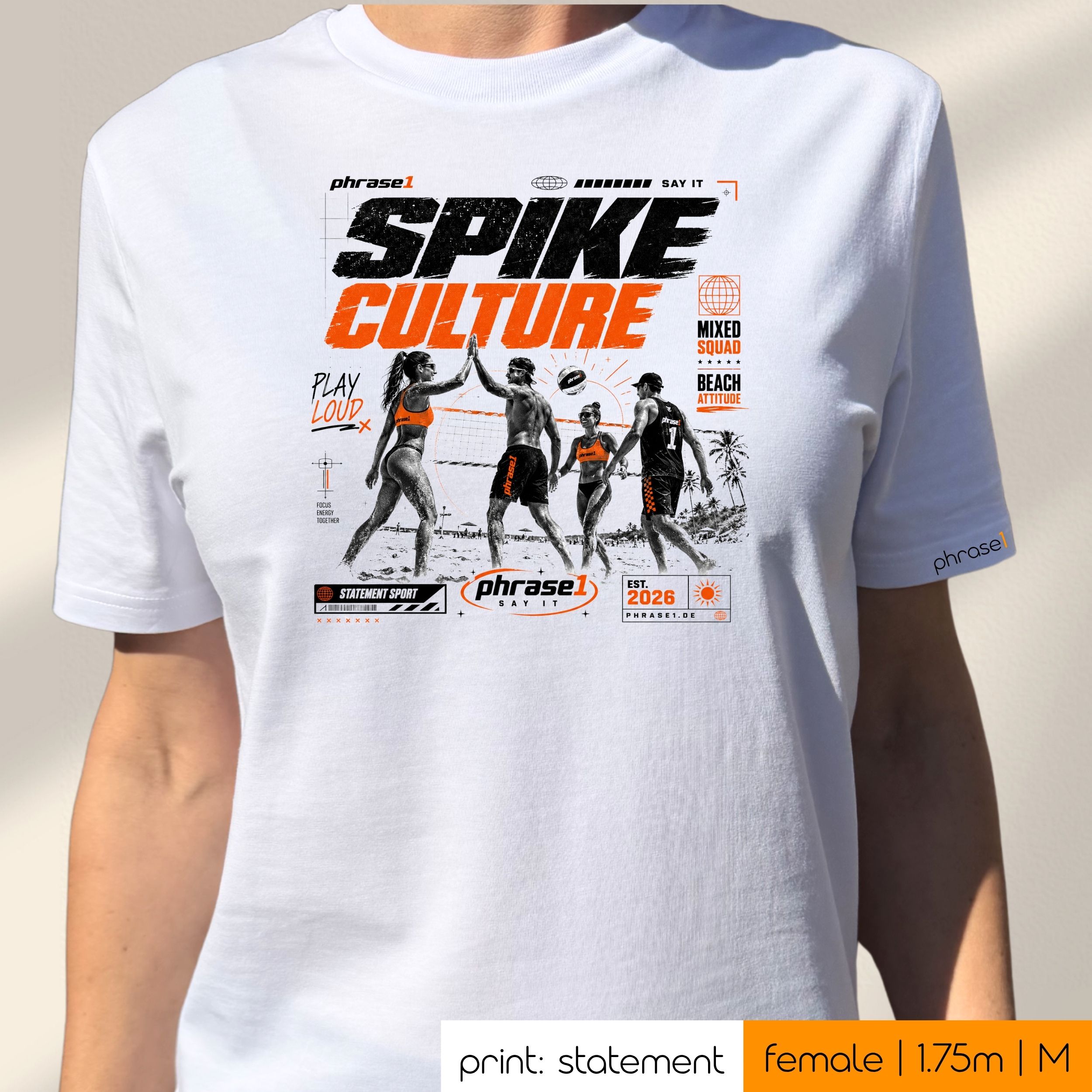 Premium T-Shirt mit Visual "p1 urbans sporstwear - spike culture" Premium T-Shirt mit Visual "p1 urbans sporstwear - spike culture"