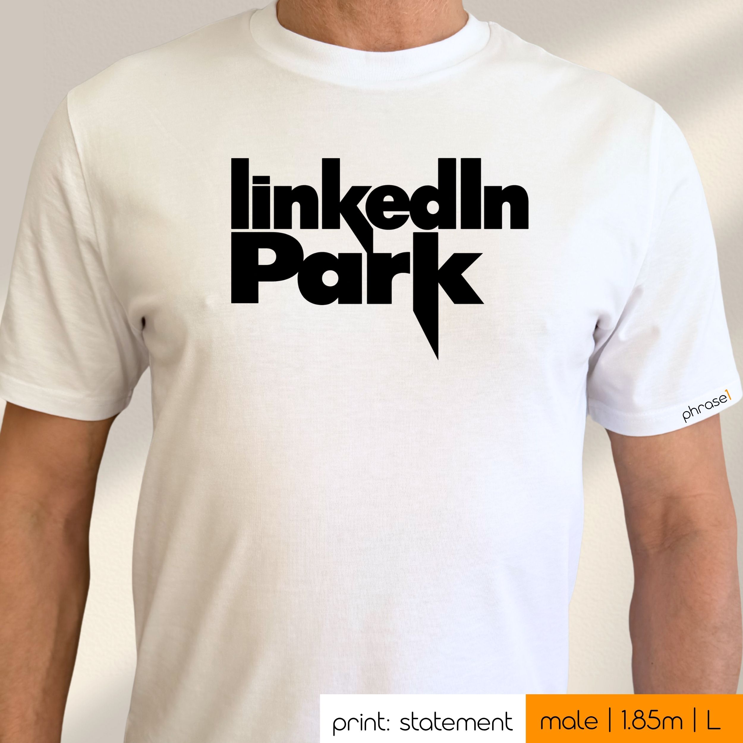 Premium T-Shirt mit Visual "linkedIn park." Premium T-Shirt mit Visual "linkedIn park."