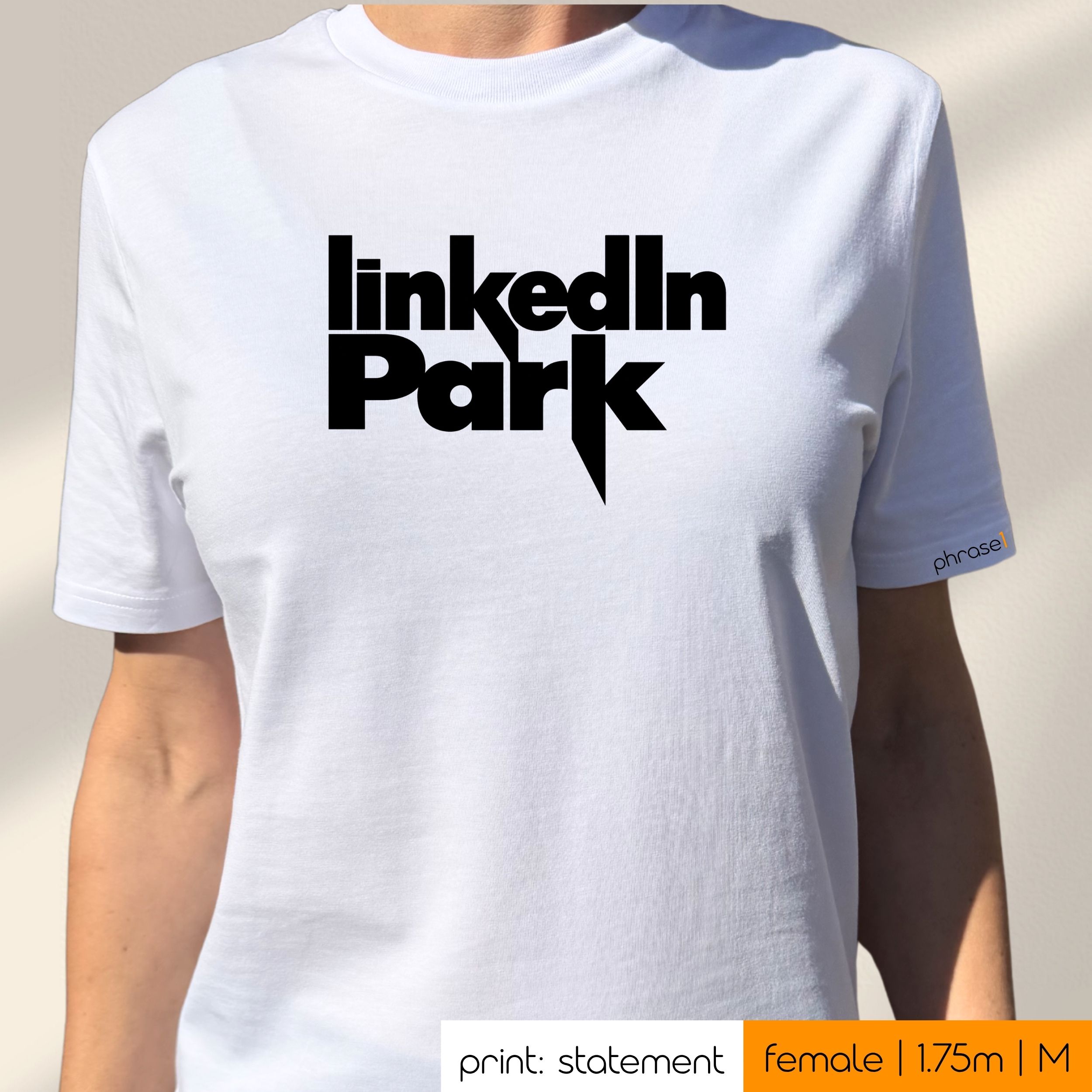 Premium T-Shirt mit Visual "linkedIn park." Premium T-Shirt mit Visual "linkedIn park."