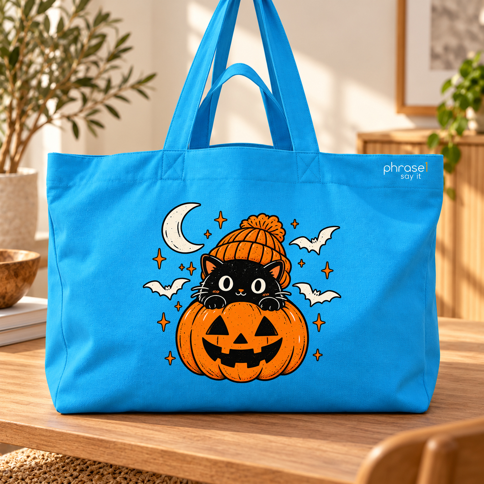 Big Shopper „Halloween Katze im Kürbis.“ Big Shopper „Halloween Katze im Kürbis.“