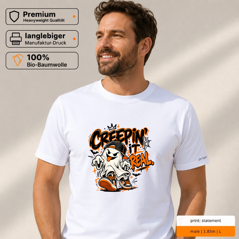 Premium T-Shirt „creepin' it real.“ Premium T-Shirt „creepin' it real.“