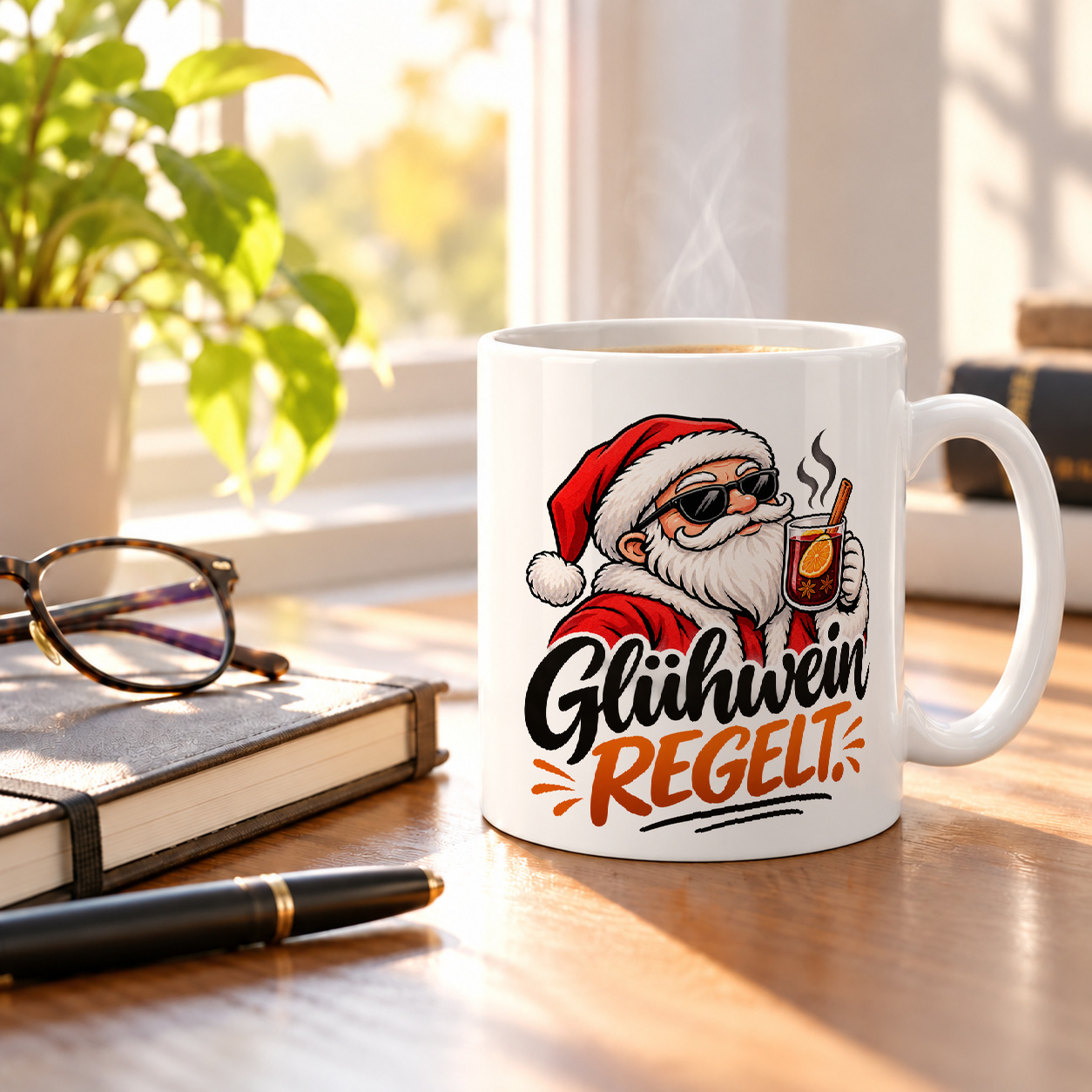 Tasse „Glühwein regelt.“
