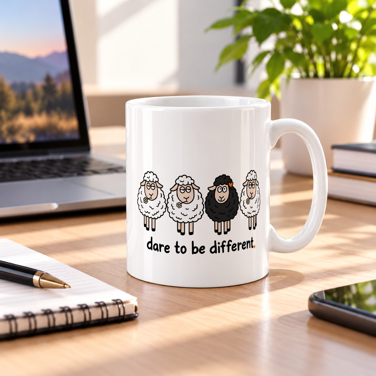 Tasse „dare to be different.“ Tasse „dare to be different.“