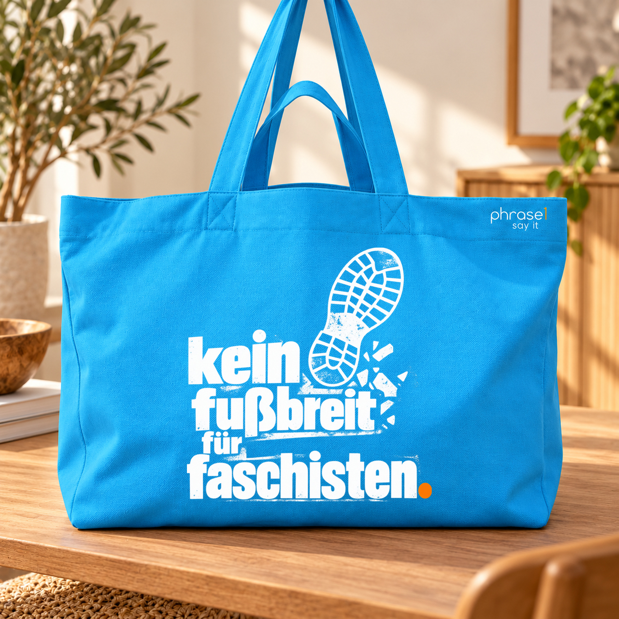 Big Shopper „kein fußbreit für faschisten.“