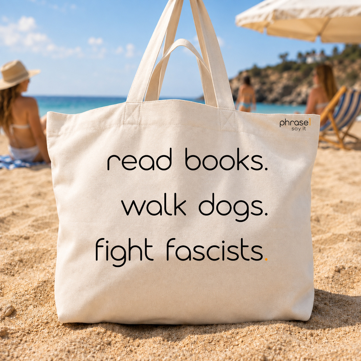 Big Shopper "read books. walk dogs. fight fascists."