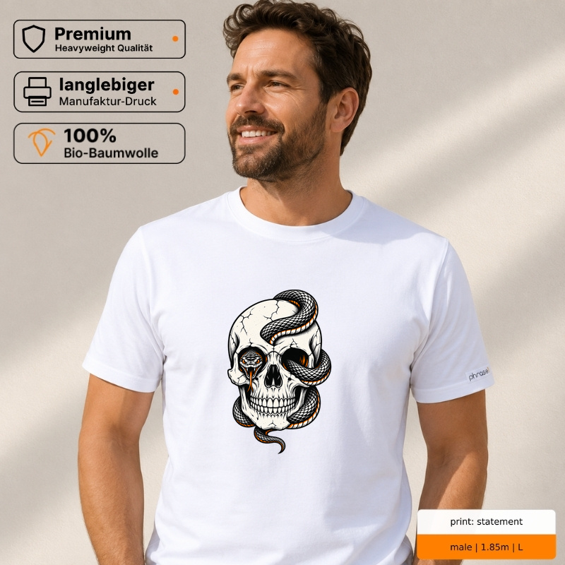 Skull & Snake – Premium T-Shirt