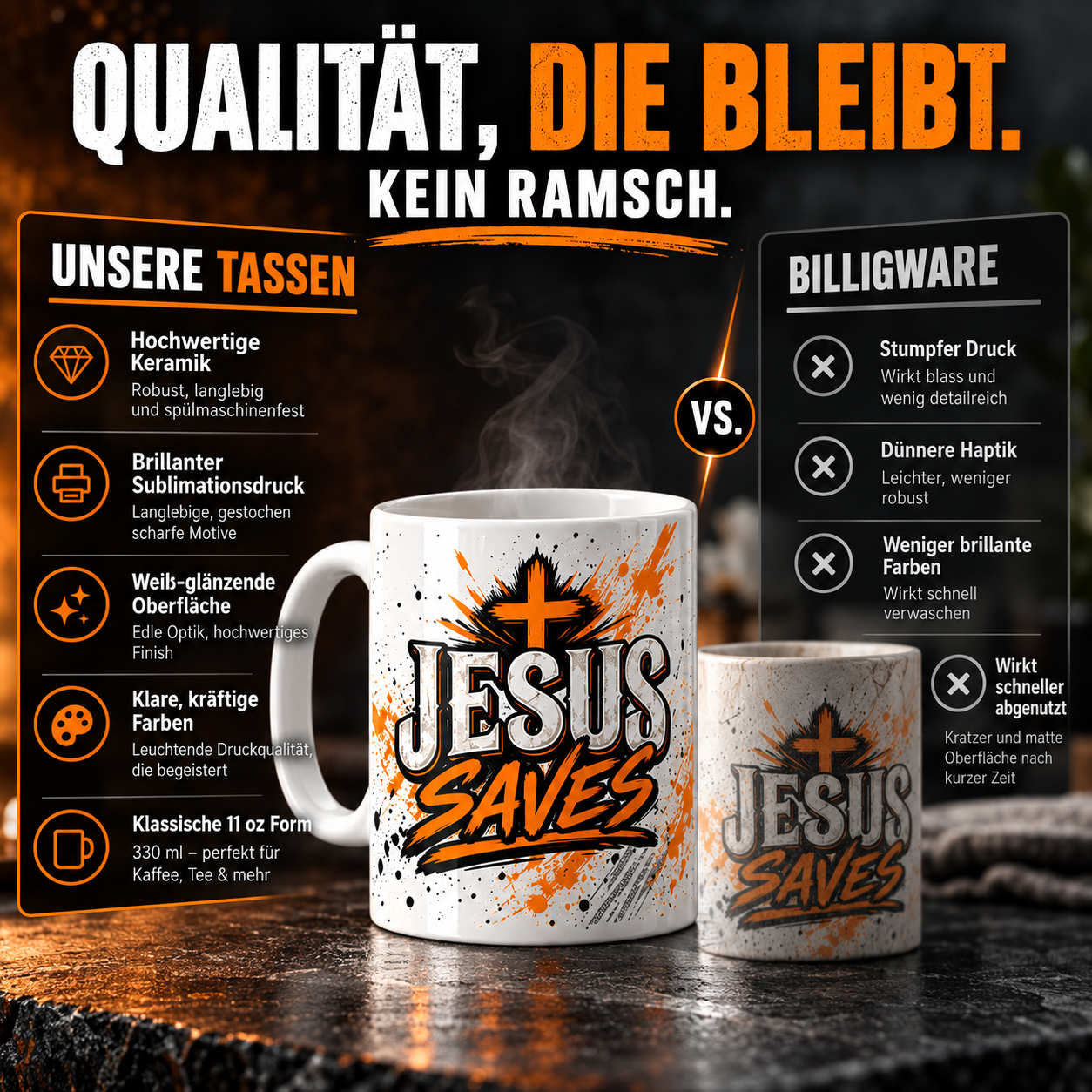Tasse „drink responsibly means don't spill it.“
