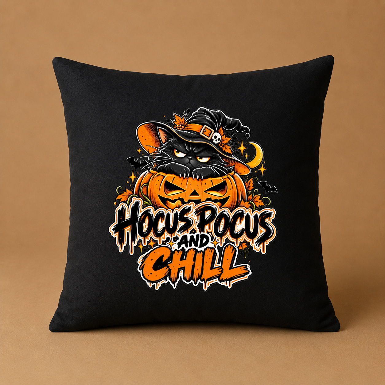 Kissenhülle „hocus pocus and chill.“