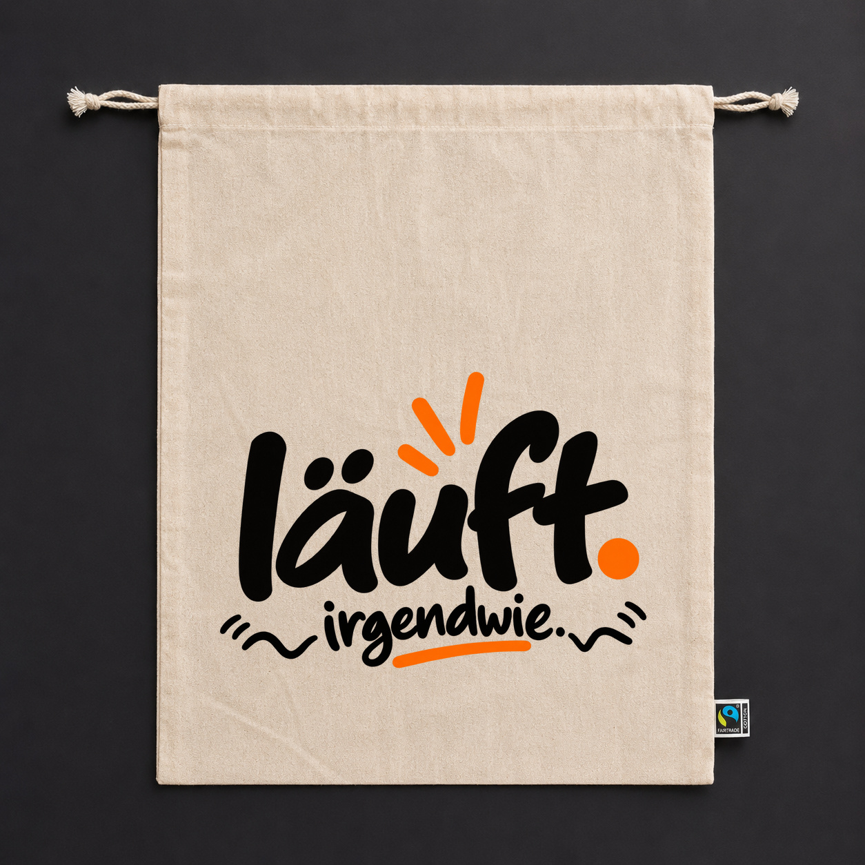 Zuziehbeutel „läuft. irgendwie.“