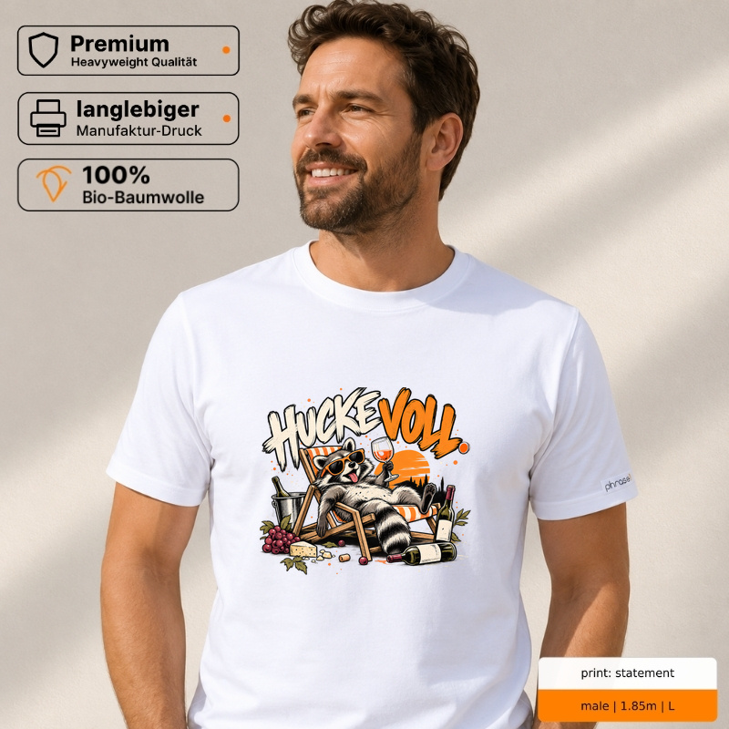 hucke voll. – Premium T-Shirt