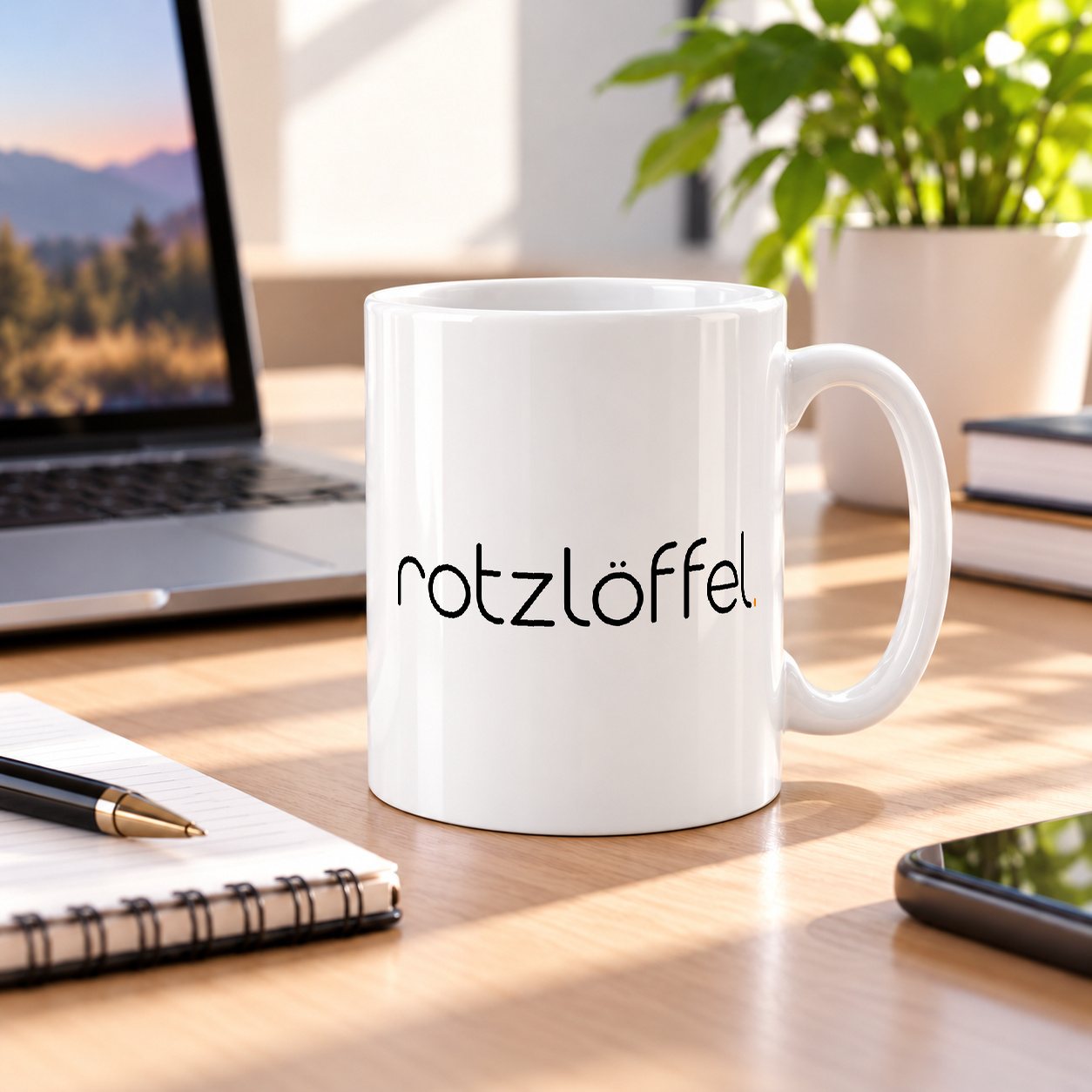 Tasse „rotzlöffel.“