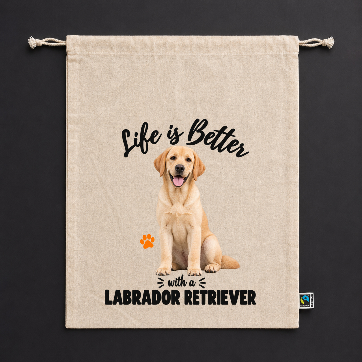 Life is Better with a Labrador Retriever Zuziehbeutel Life is Better with a Labrador Retriever Zuziehbeutel