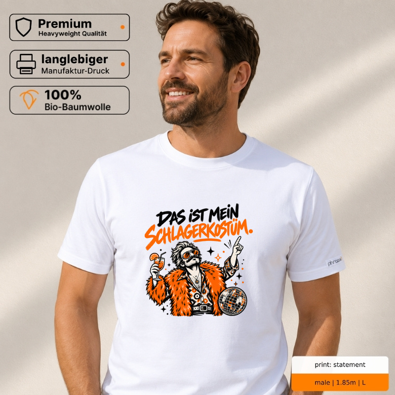 Premium T-Shirt "DAS IST MEIN SCHLAGERKOSTÜM."