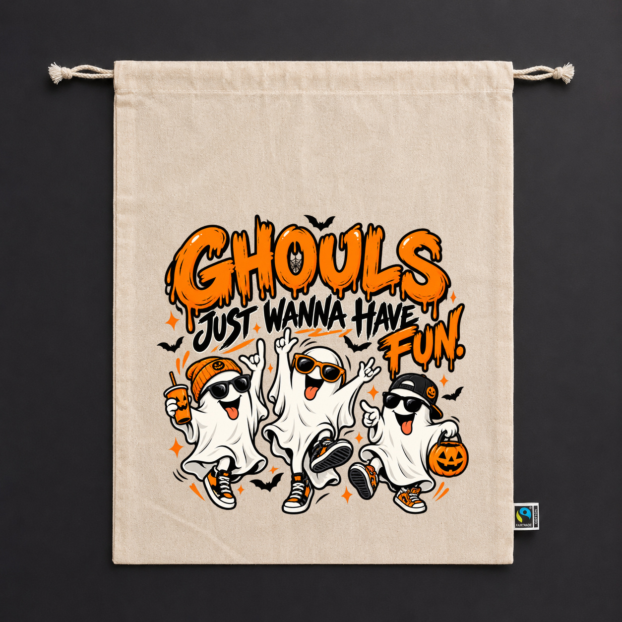 Zuziehbeutel „ghouls just wanna have fun.“