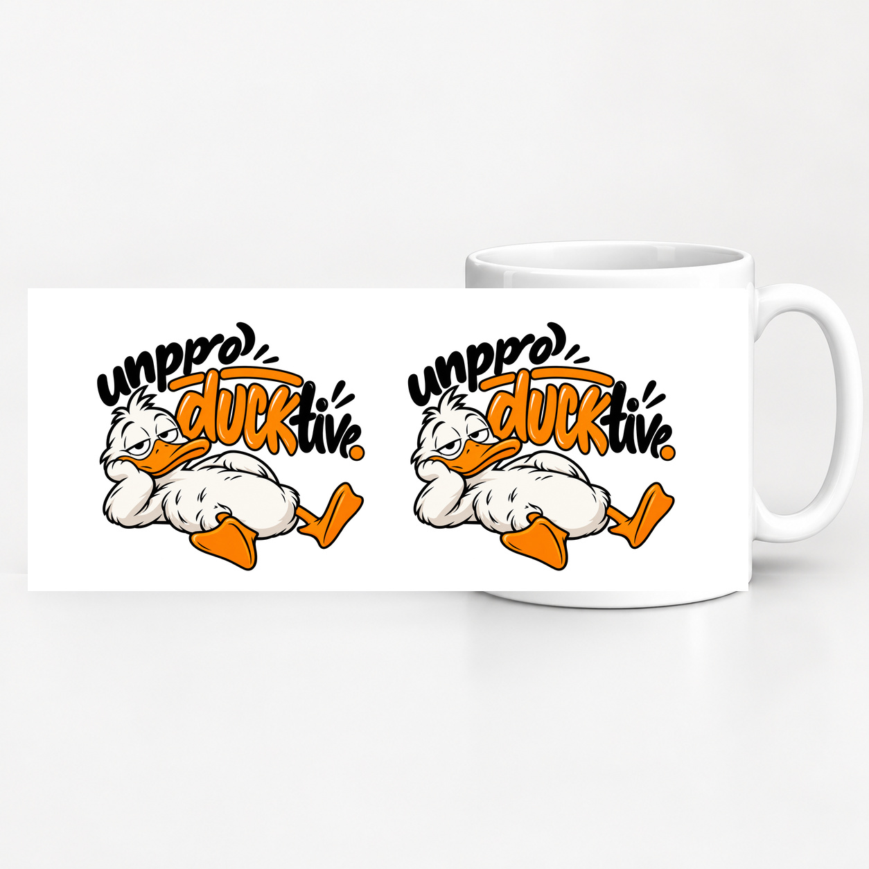 Tasse „unproDUCKtive.“ Tasse „unproDUCKtive.“
