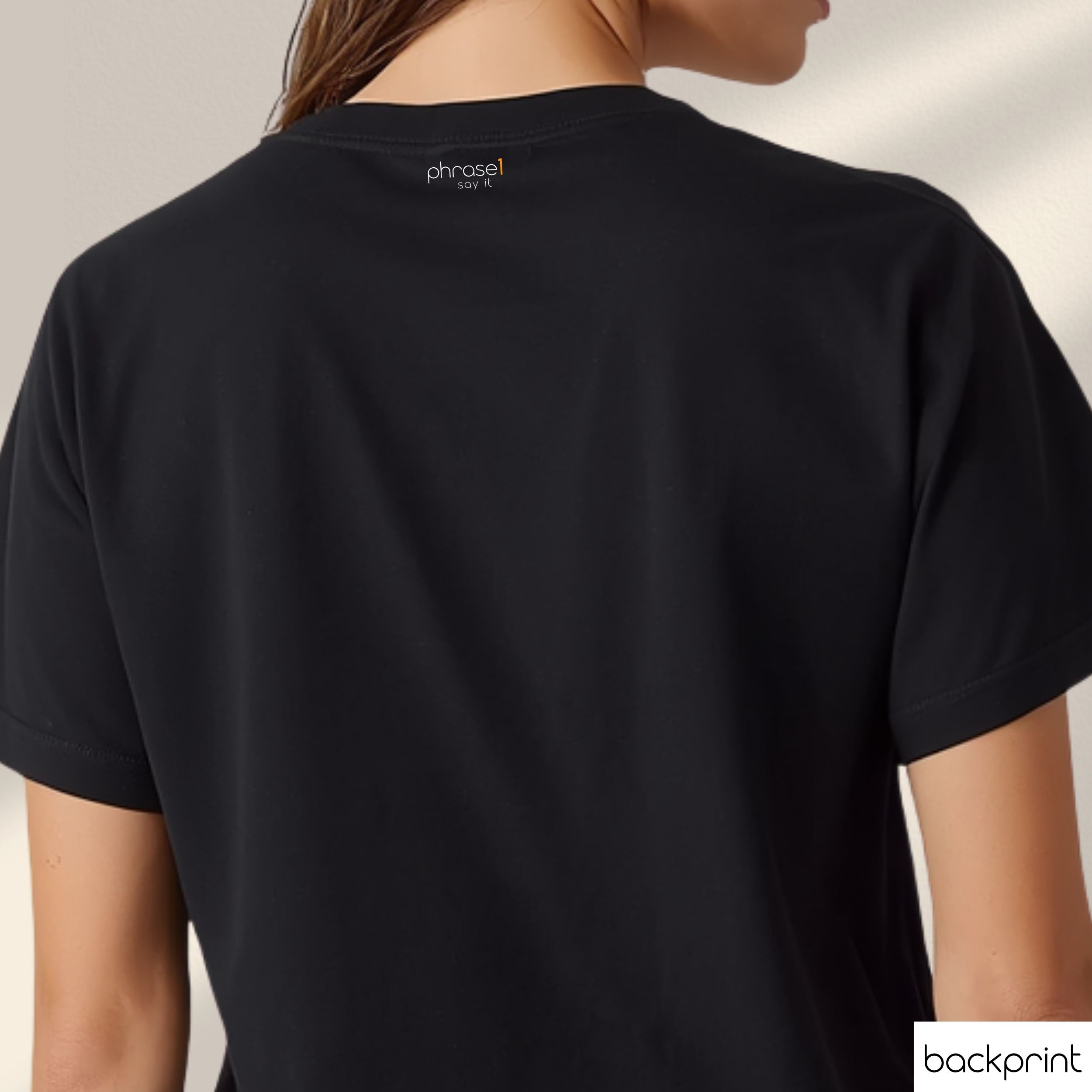 Premium T-Shirt mit Spruch "monkey business." und Visual