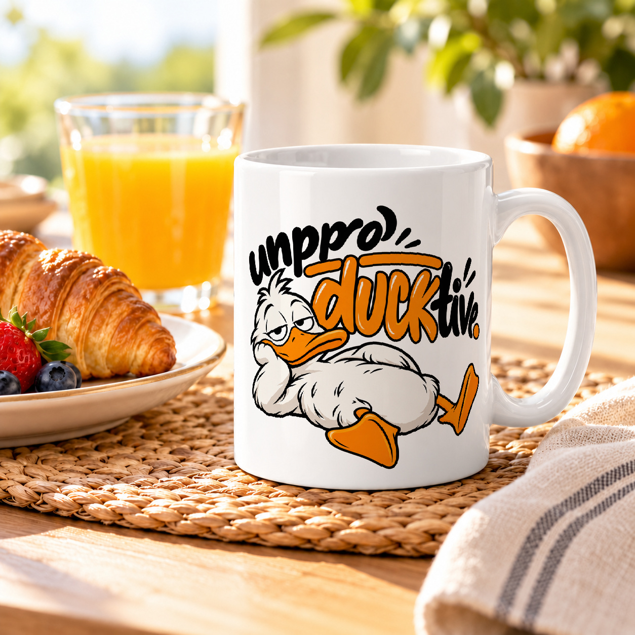 Tasse „unproDUCKtive.“ Tasse „unproDUCKtive.“
