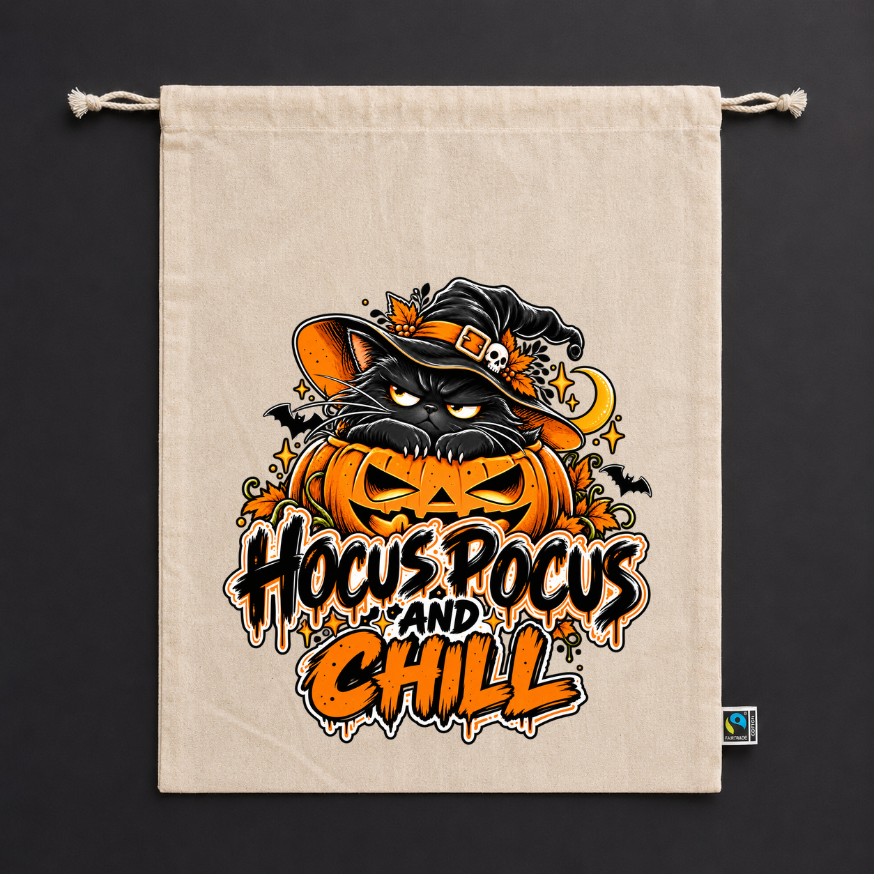 Zuziehbeutel „hocus pocus and chill.“