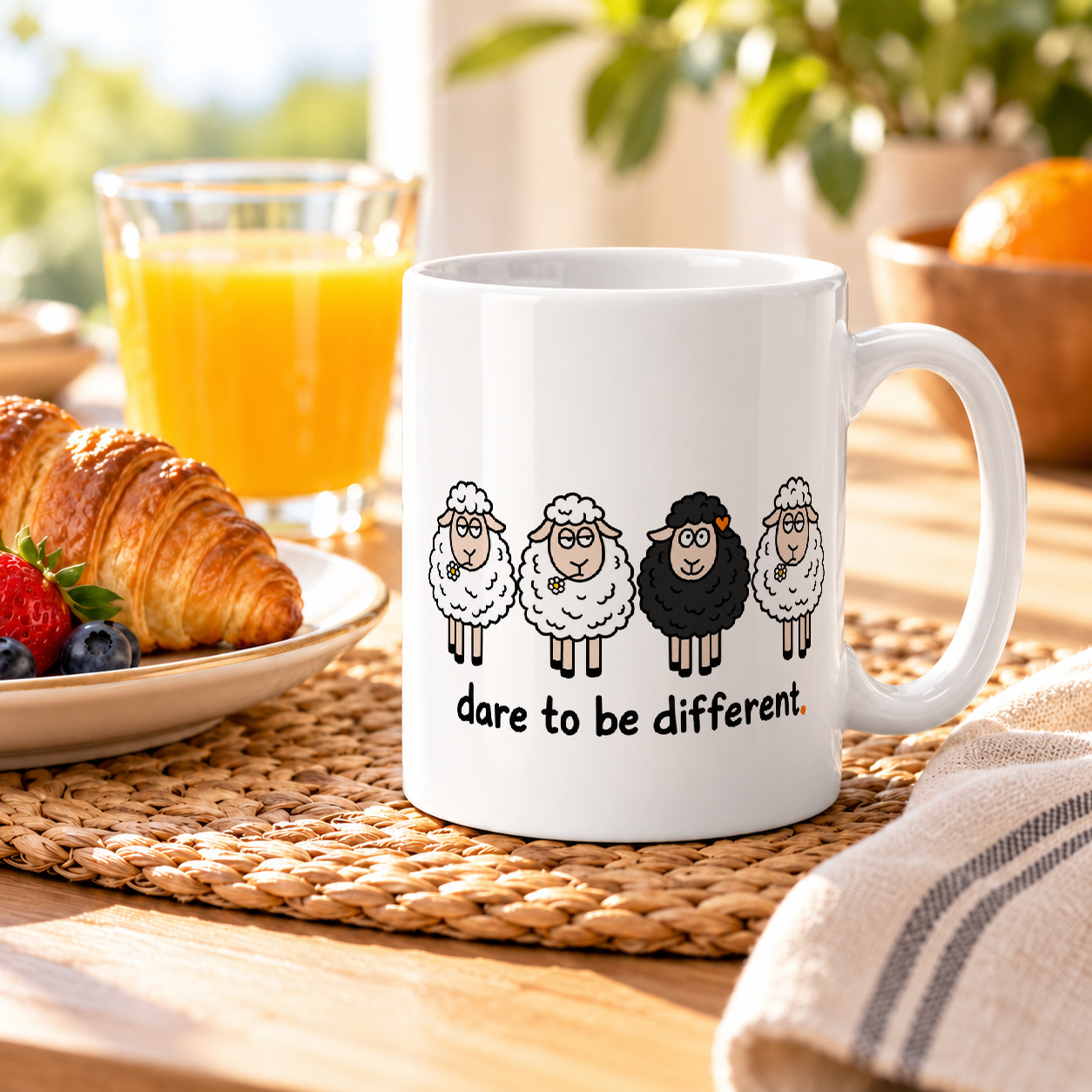 Tasse „dare to be different.“