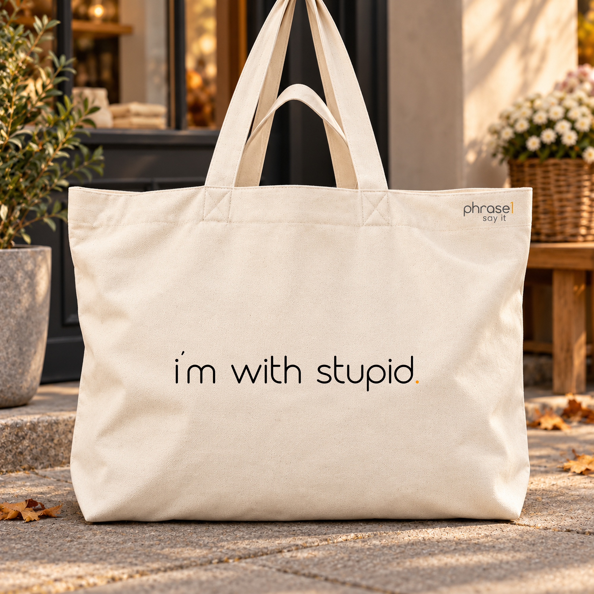 Shopper „I'm with stupid“