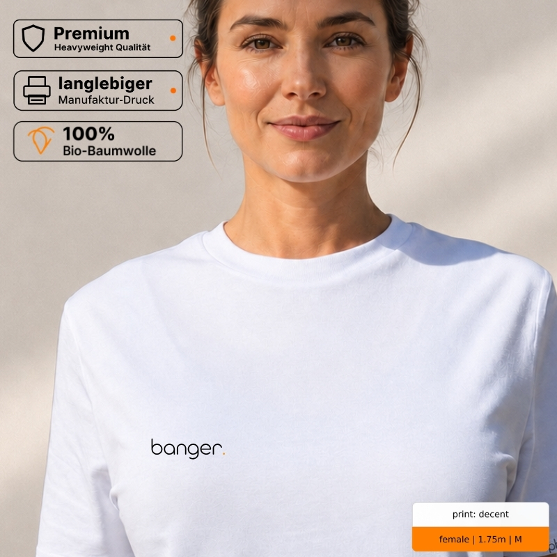 Premium T-Shirt mit „banger.“ Statement Premium T-Shirt mit „banger.“ Statement